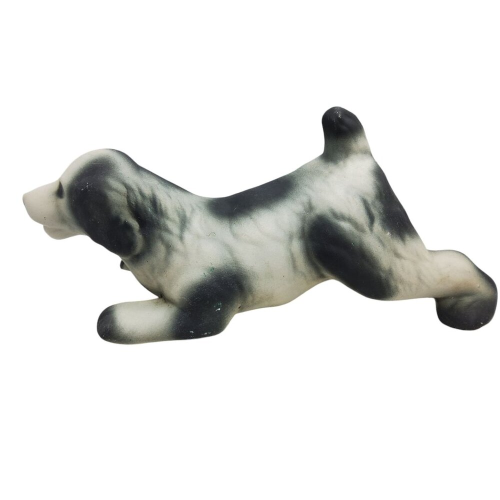 vintage 1950s-60s heavy ceramic spaniel floor tabletop or porch figurine - Picture 5 of 11